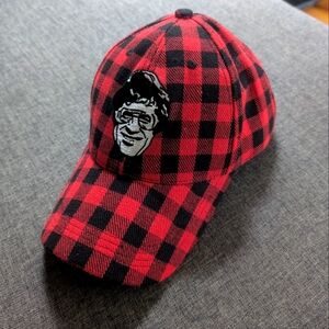 Smoke's Poutinerie Graphic Red and Black Checkered Cap